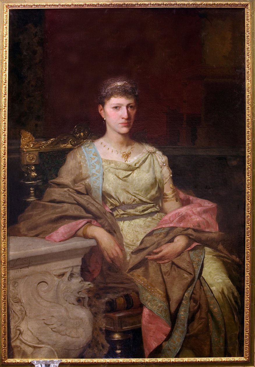 بورتريه دي لا comtesse Tyszkiewicz (؟). Peinture de Henryk Siemiradzki (1843-1902) ، huile sur toile بواسطة هنريك سيميردزكي