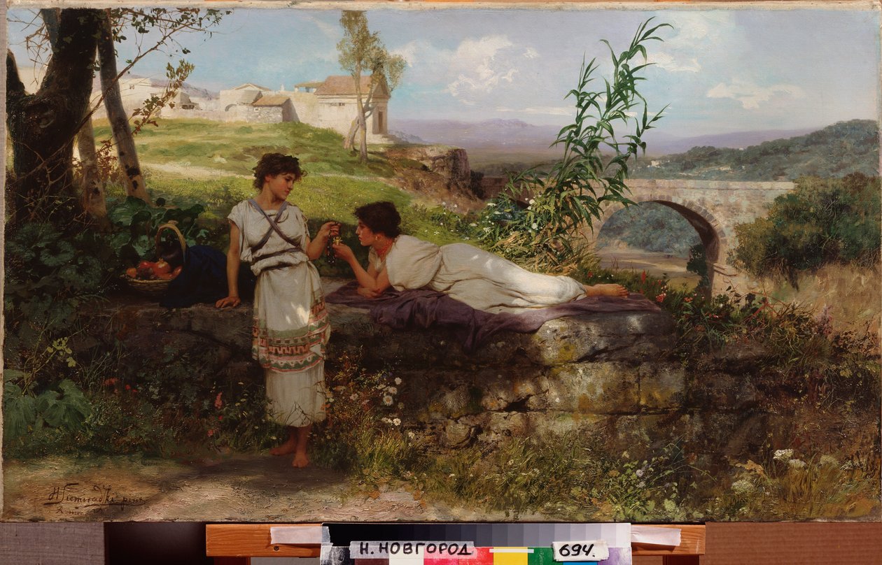تعويذة. لوحة هنريك سيميردزكي (1843-1902) ، زيت على قماش ، حوالي عام 1890. الفن البولندي بواسطة هنريك سيميردزكي