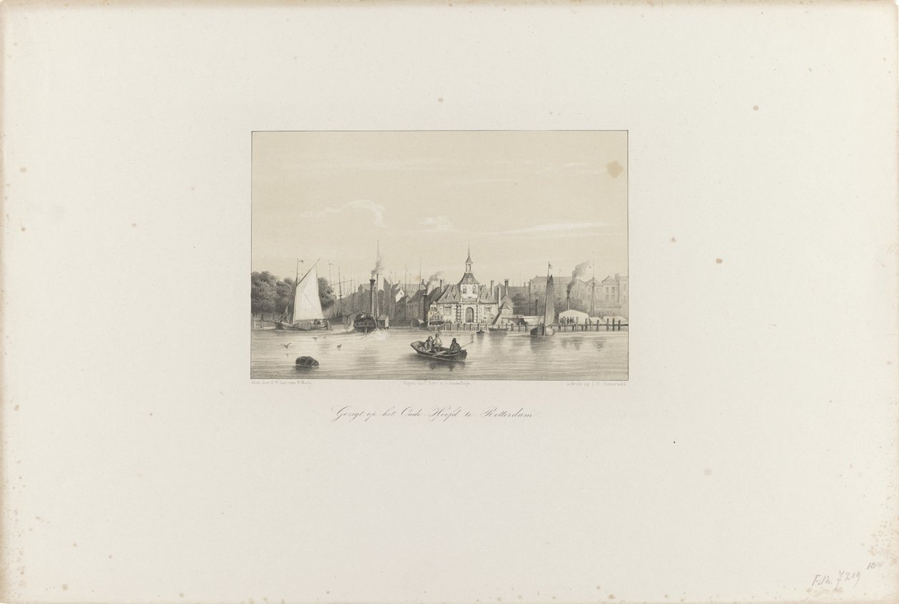 منظر لـ Oude Hoofd في روتردام ، 1854 منظر لـ Oude Hoofd في روتردام (العنوان على الجسم) جمعية الترويج لتونكونست ومهرجانها الموسيقي ومدينة روتردام. ذكرى عام 1854 (عنوان السلسلة على الكائن) بواسطة هندريك فيلهلموس الأخير