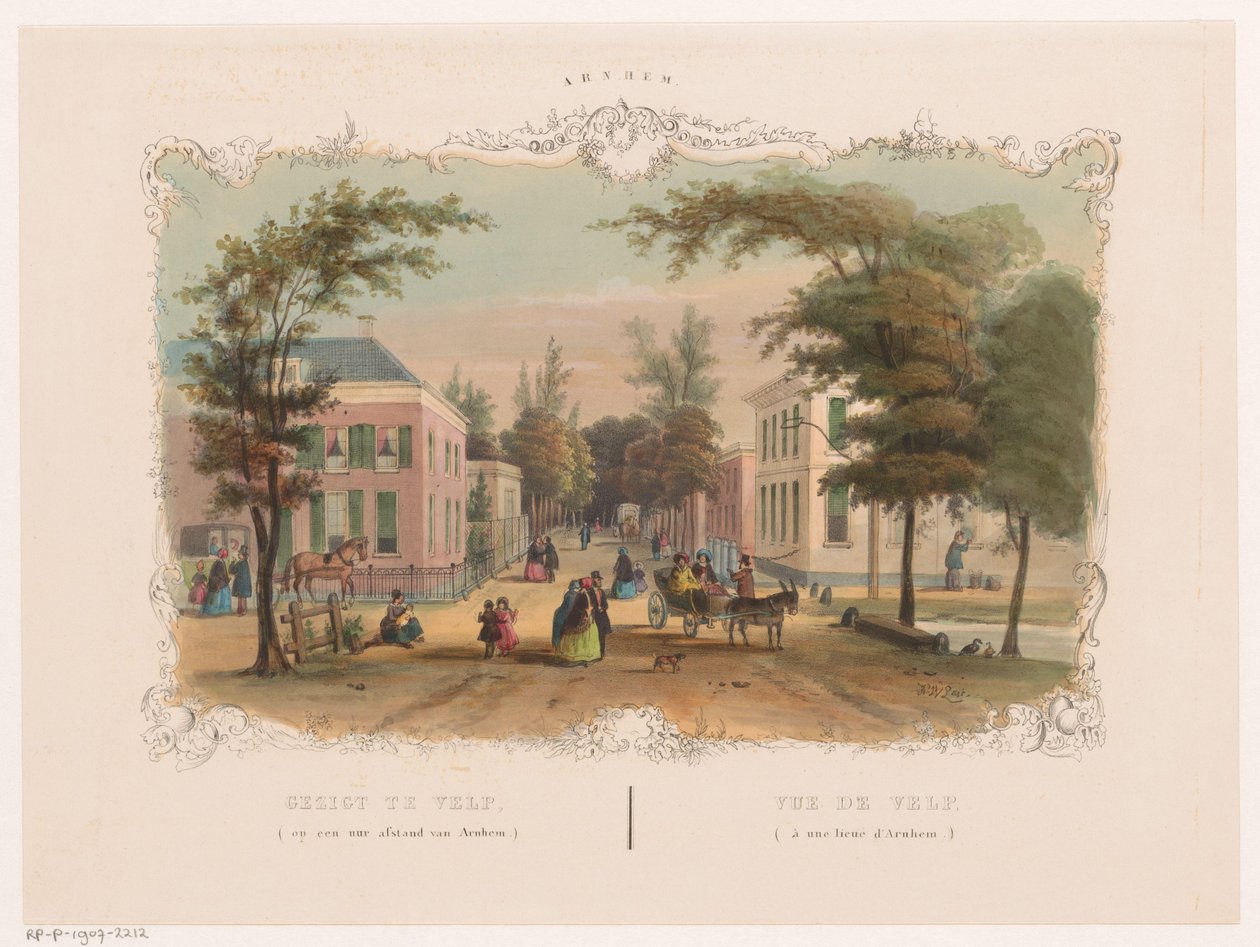شارع فيلب بالقرب من أرنهيم Gezigt in Velp (ساعة من Arnhem) (العنوان على الكائن) Arnhem (عنوان المسلسل على الكائن) بواسطة هندريك فيلهلموس الأخير