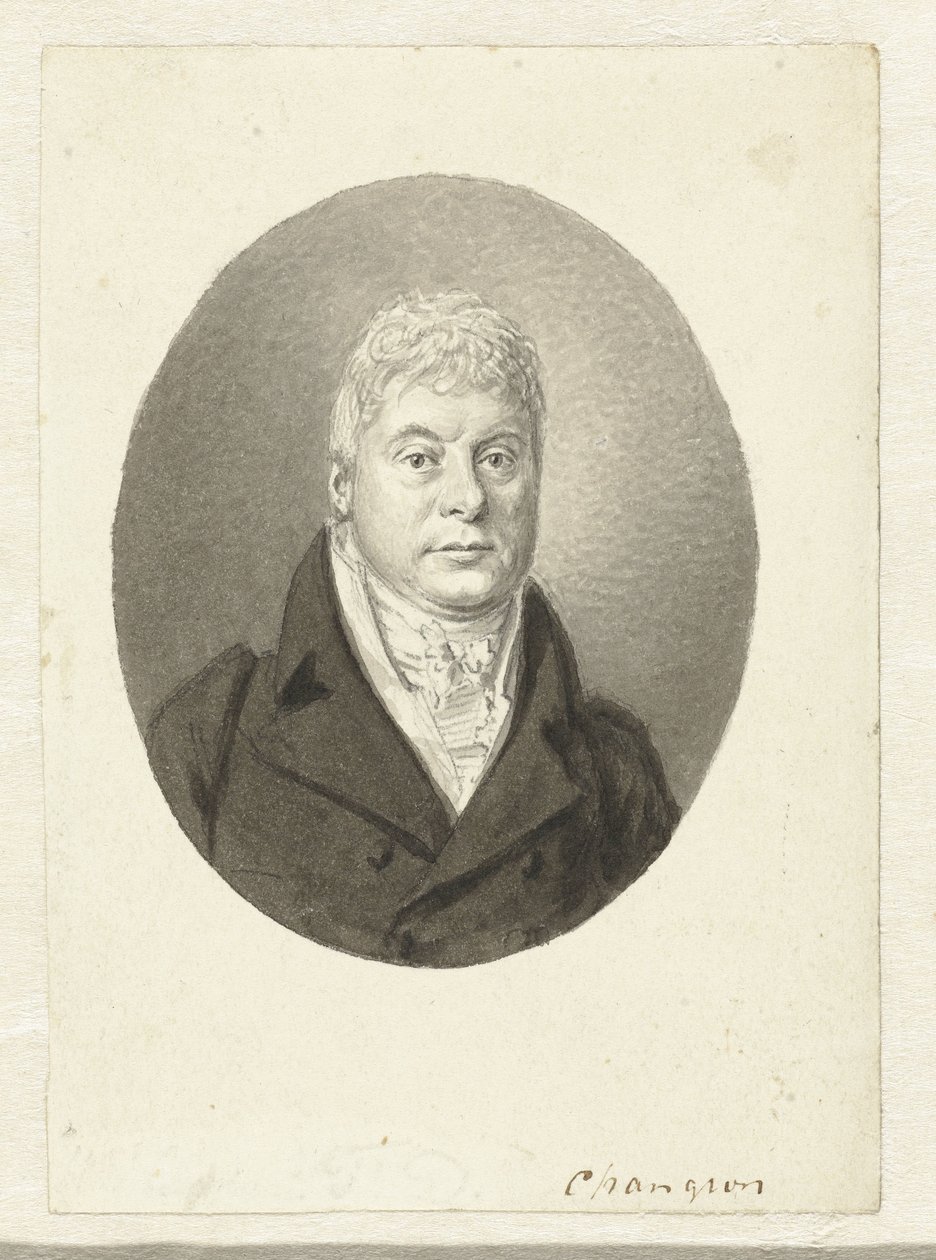 Portret van F.D. Changuion بواسطة هندريك ويليم كاسباري