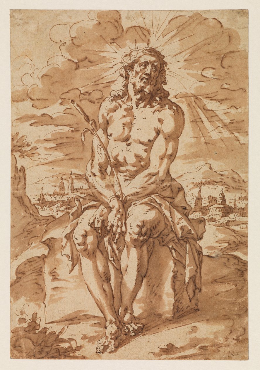 رجل الأحزان - Ecce Homo ، 1585-1630 بواسطة هندريك دي كليرك