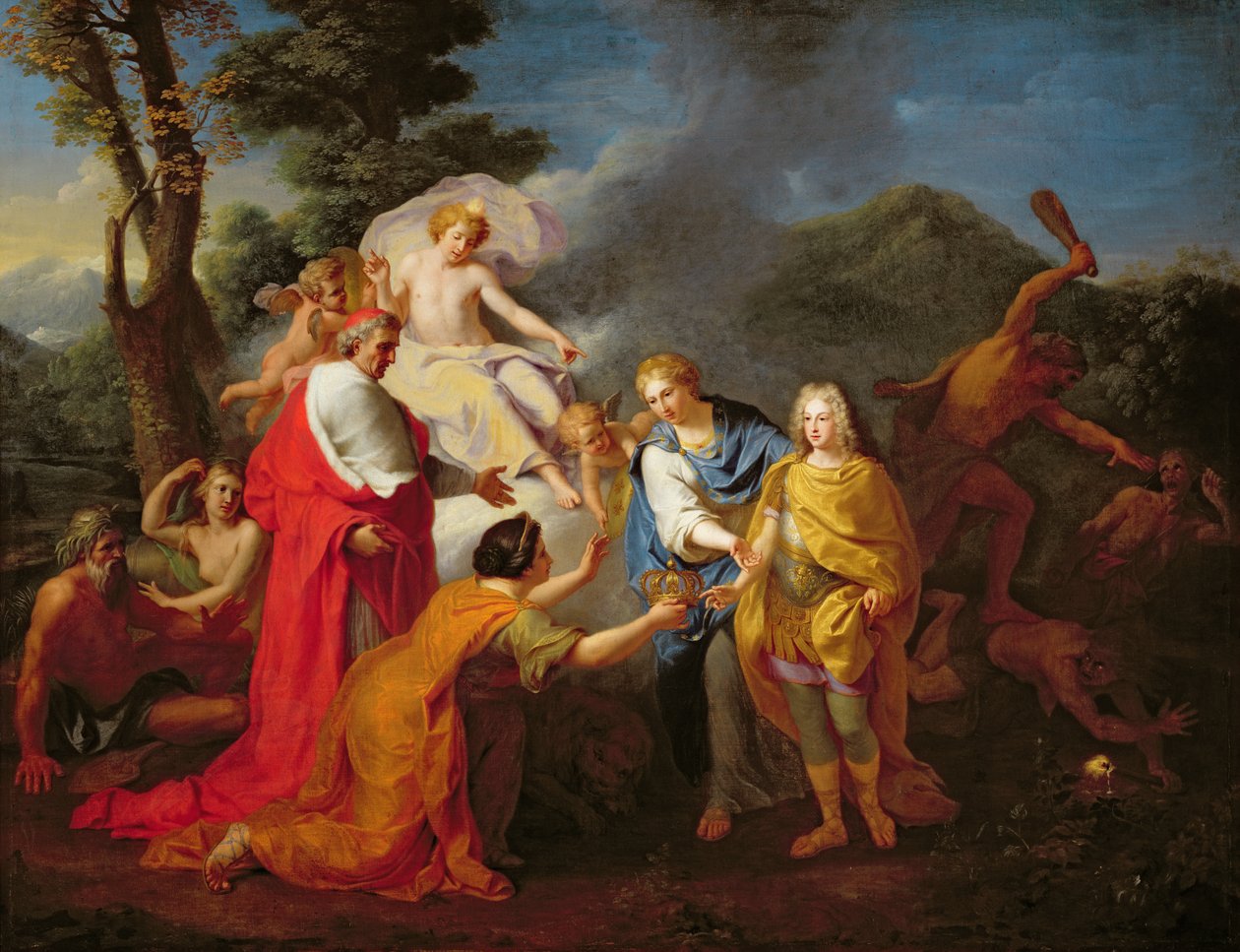 رمزية الاعتراف فيليب فيليب (1683-1746) دوق أنجو كملك إسبانيا ، 24 نوفمبر 1700 ، قبل 1704 بواسطة هنري أنطوان دي فافان