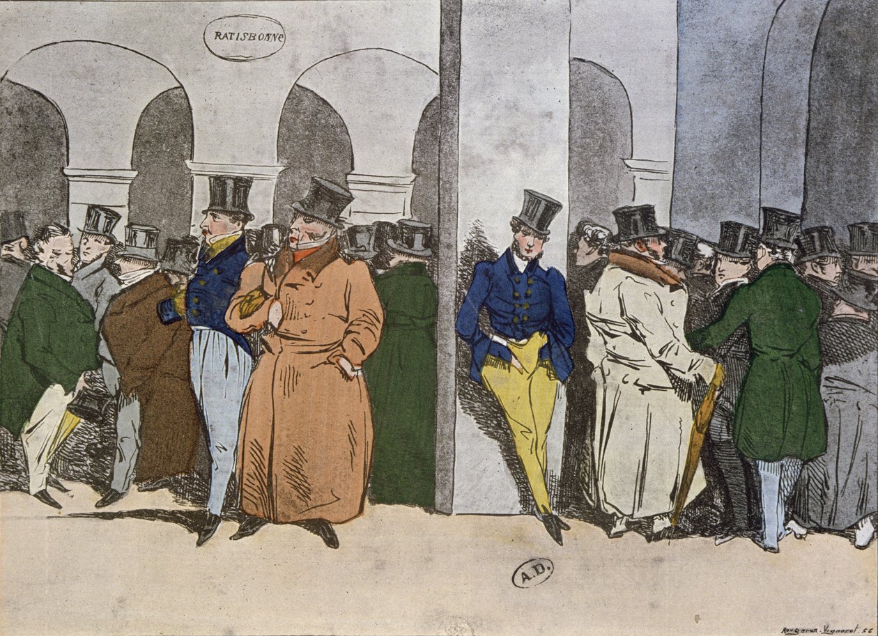 البورصة ، نقشها Rougeron-Vignerot ، 1856 بواسطة هنري بونافنتشر منير