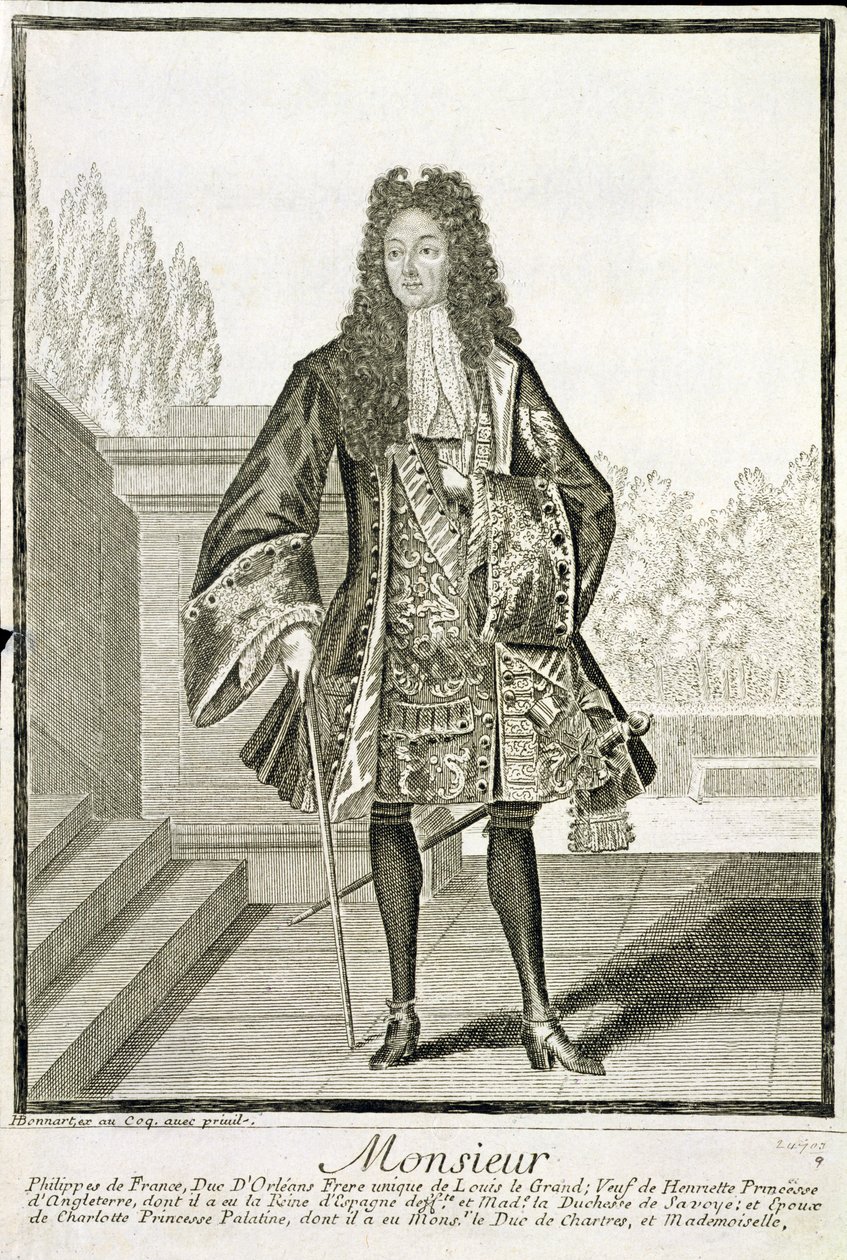"Monsieur" وإلا فيليب دوك دورليانز من فرنسا (1640-1701) بواسطة هنري بونارت