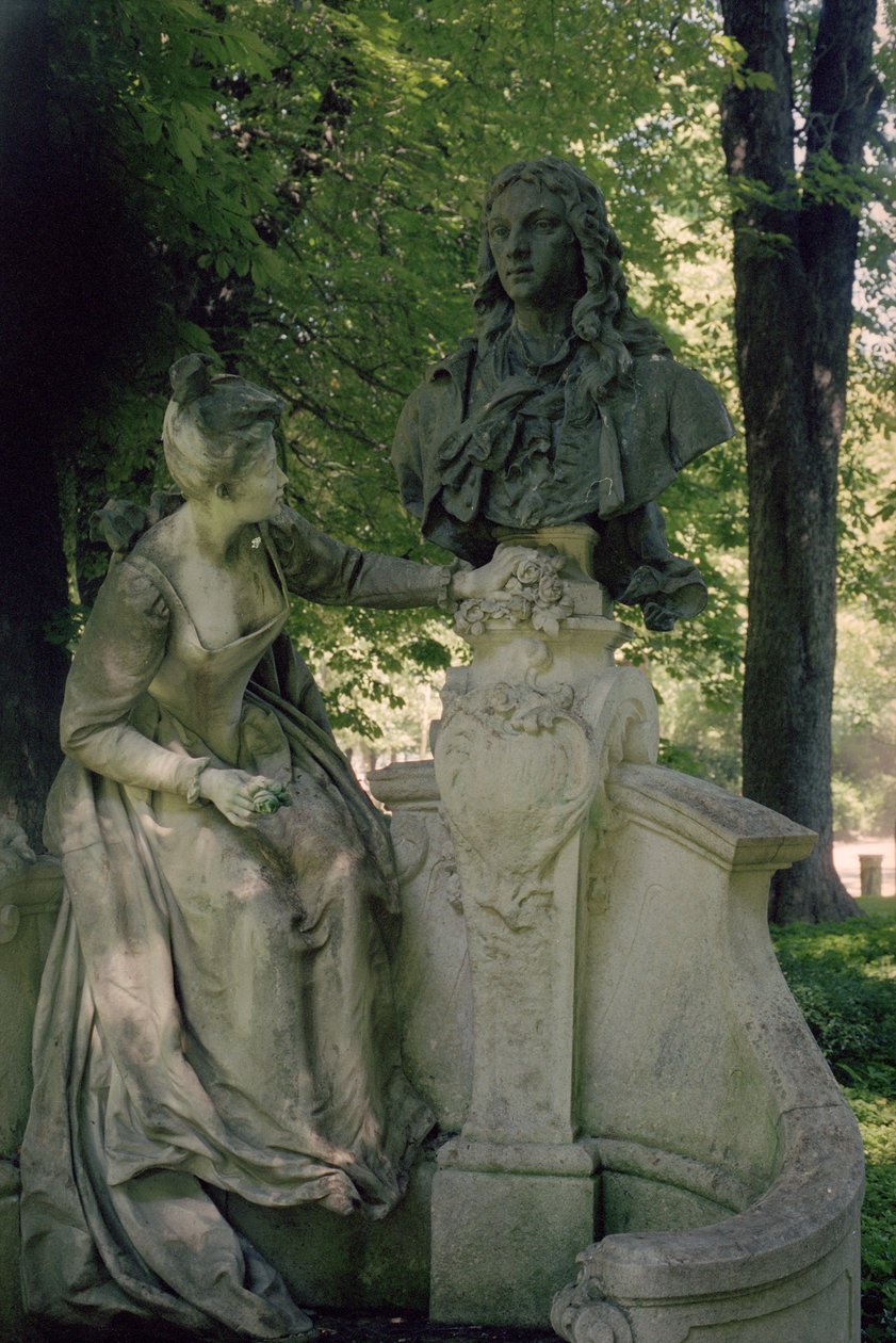 نصب تذكاري مخصص لجان أنطوان واتو ، 1896 (1684-1721) (انظر أيضًا 252662) بواسطة Henri Desire Gauquie