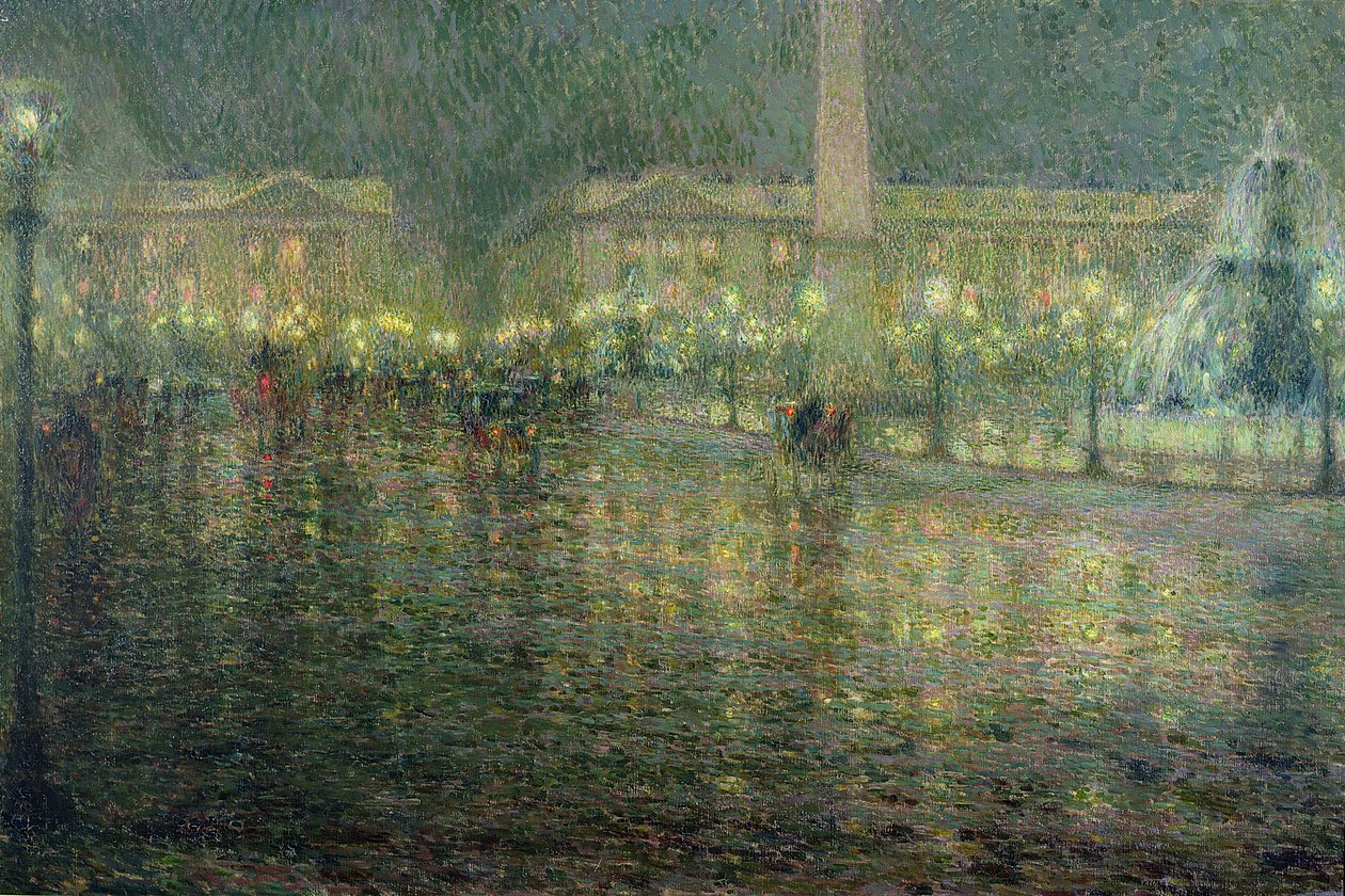 Place de la Concorde ، c.1909 بواسطة هنري يوجين أوغسطين لو سيدانر