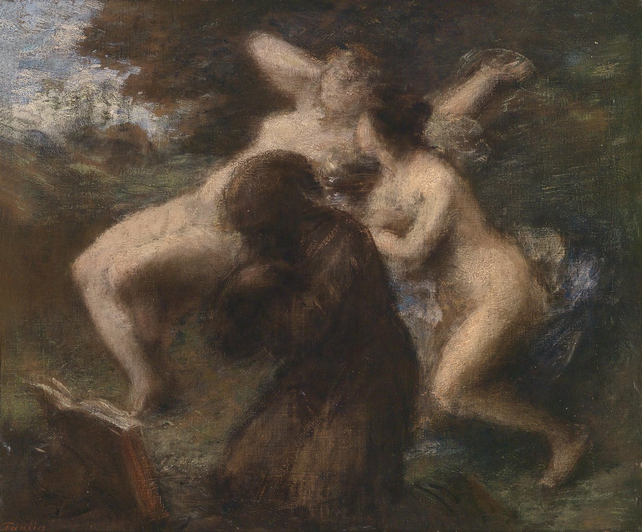 إغراء القديس أنطونيوس بواسطة Ignace Henri Jean Fantin Latour