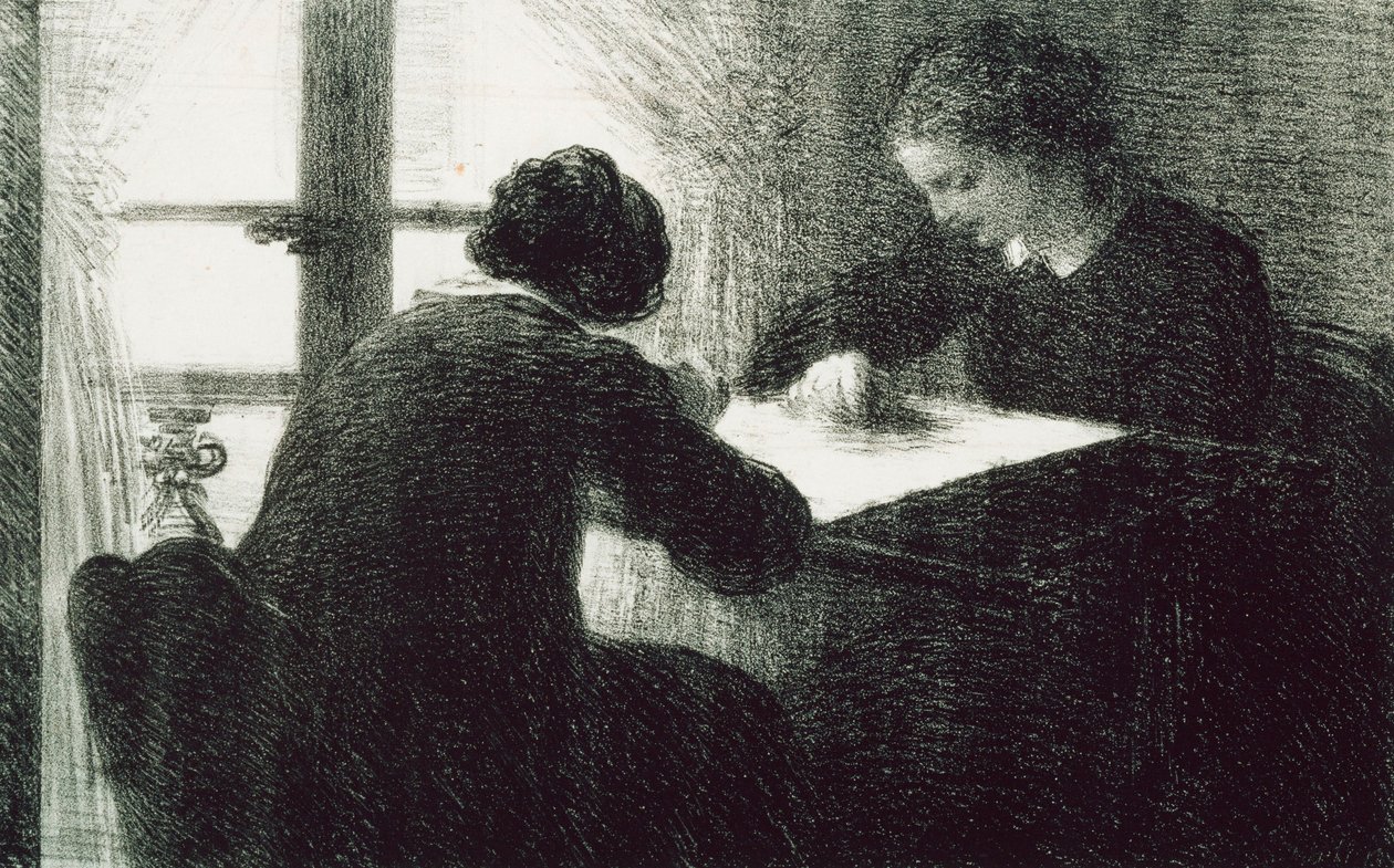 المطرزون بواسطة Ignace Henri Jean Fantin Latour