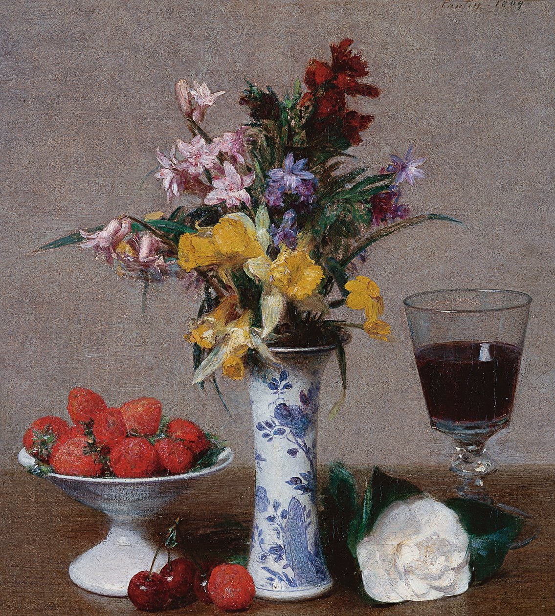 باقة الخطوبة بواسطة Ignace Henri Jean Fantin Latour