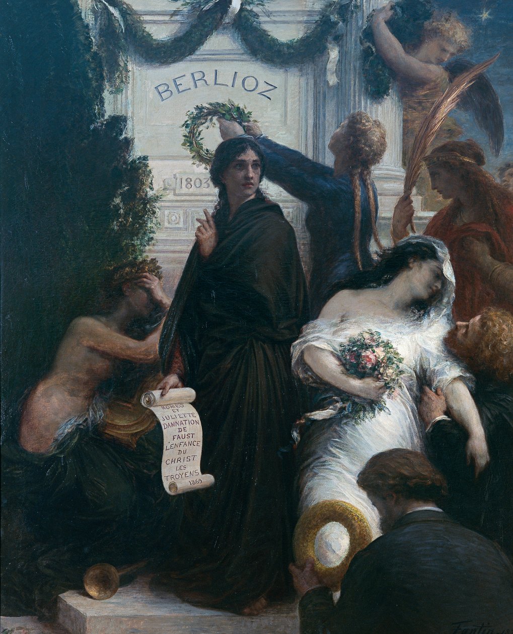 عيد الميلاد (A Berlioz) بواسطة Ignace Henri Jean Fantin Latour