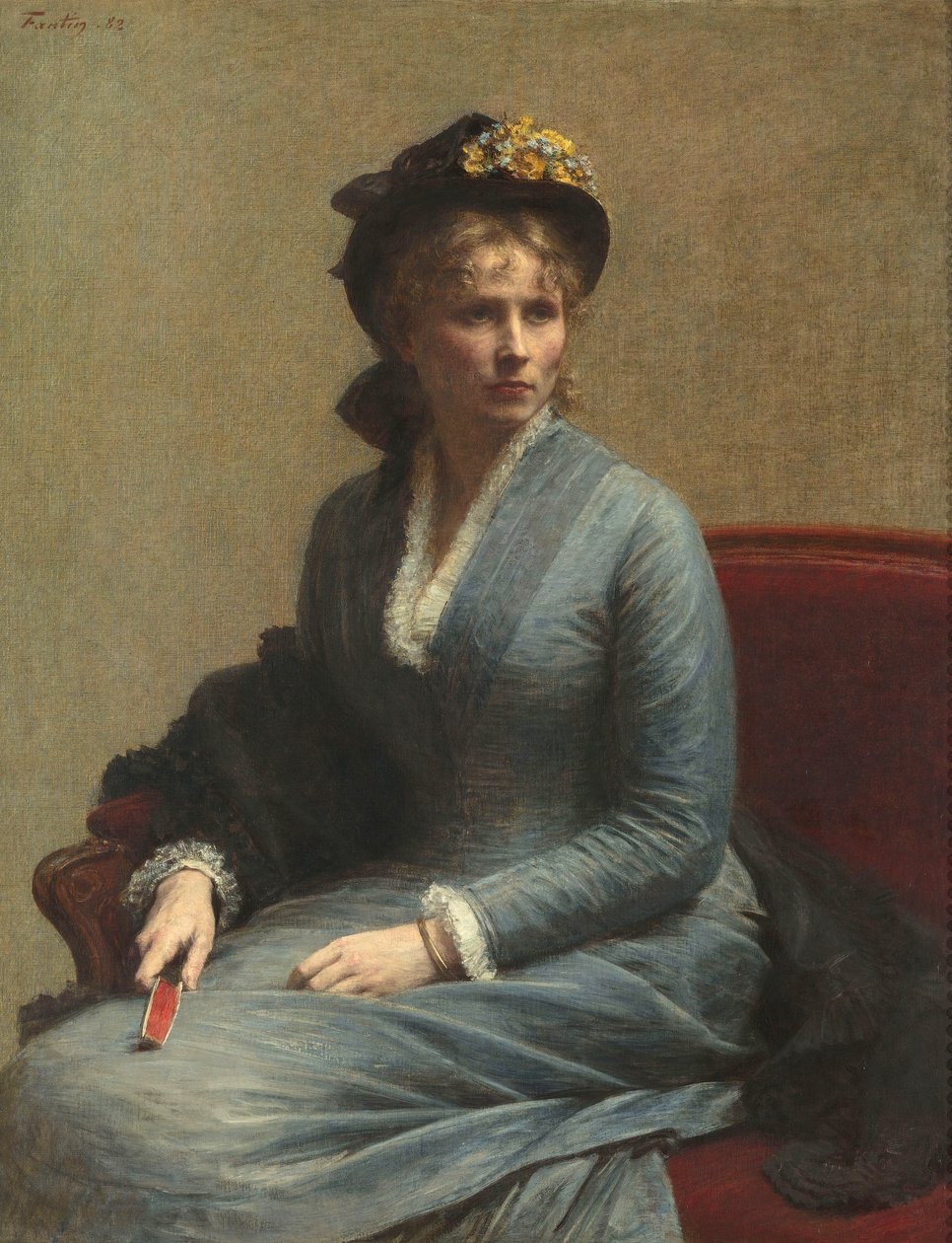 MissR&39;s Retrato [شارلوت دوبورج] بواسطة Ignace Henri Jean Fantin Latour