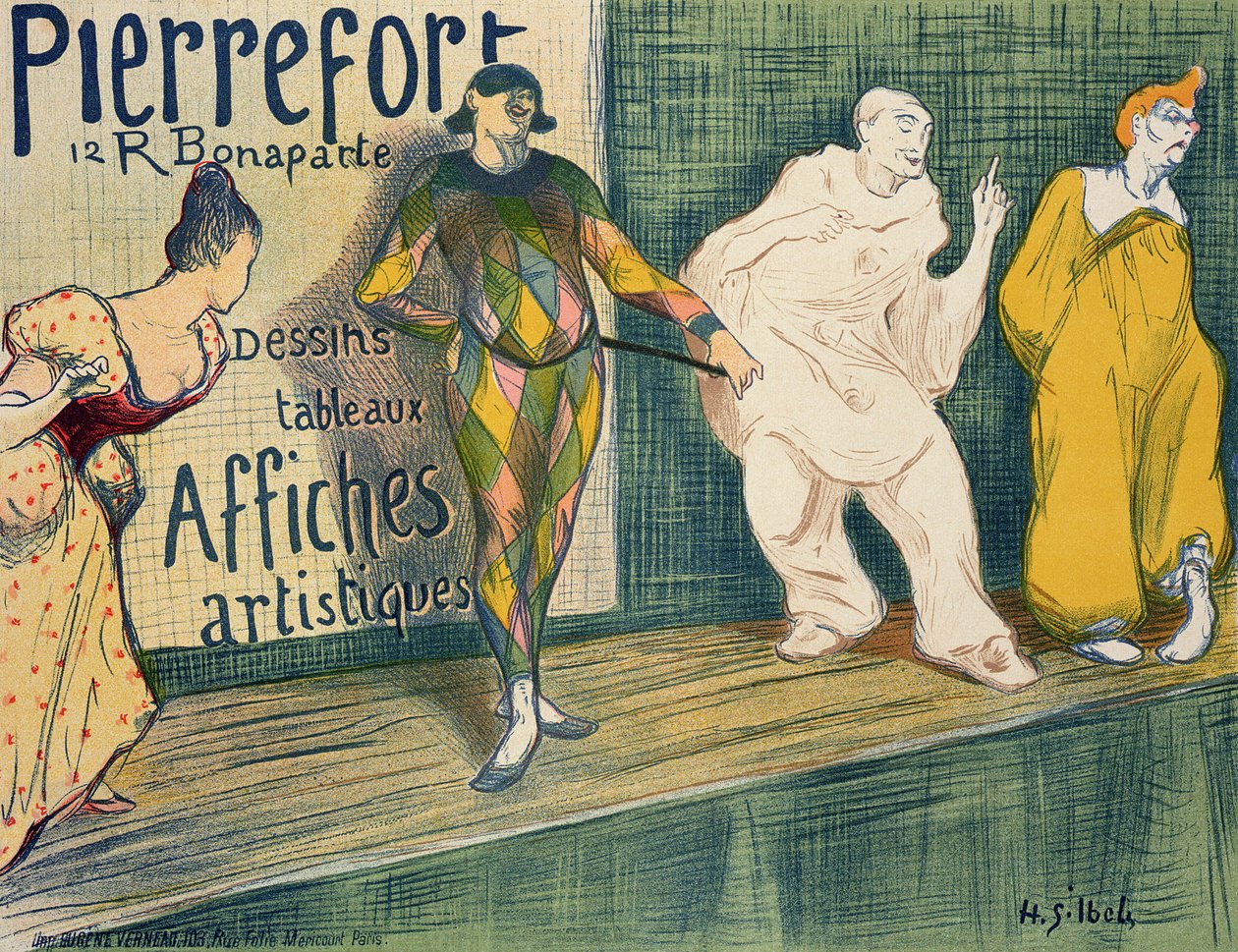 استنساخ ملصق إعلاني باسم "Pierrefort Artistic Posters" ، شارع بونابرت ، 1897 بواسطة هنري غابرييل ابلز