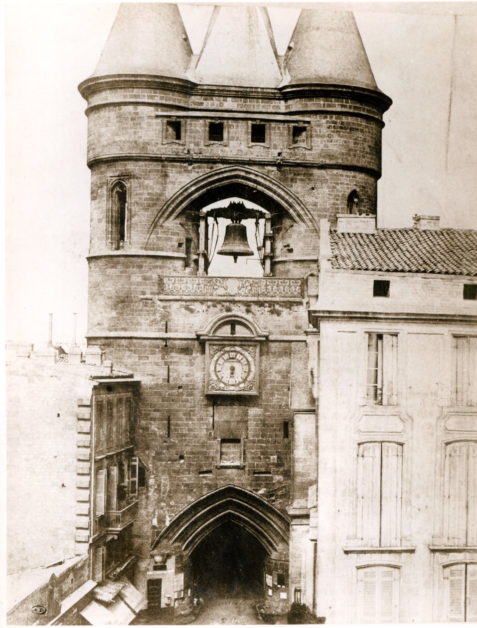 ال Porte de la Grosse Cloche في بوردو ، c.1851 بواسطة هنري جان لويس لو سيك