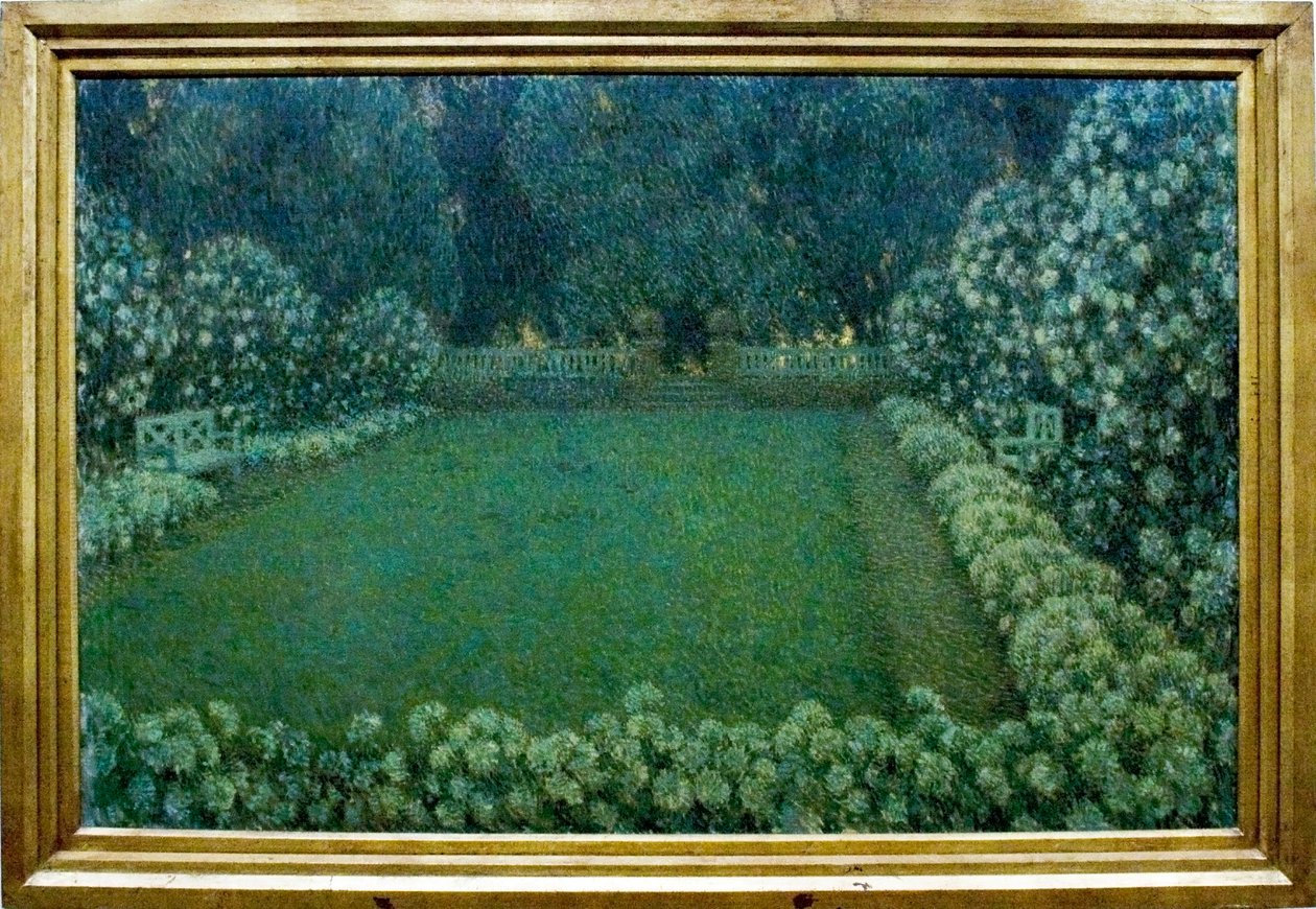 Le jardin blanc au crepusculenNederlands: De witte tuin in de schemeringnHagyar: A feher kert szurkuletetn بواسطة هنري يوجين أوغسطين لو سيدانر