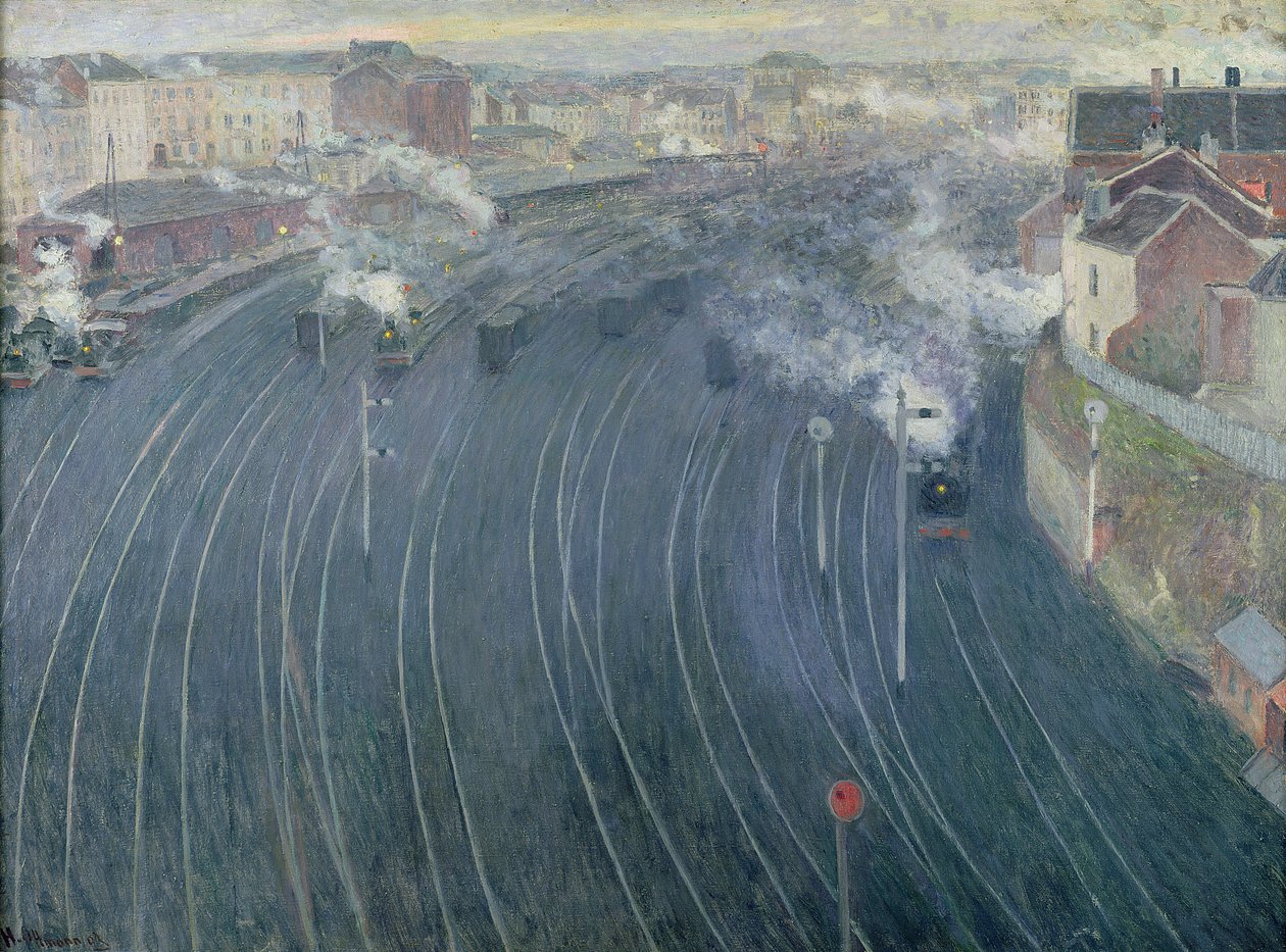 محطة لوكسمبورج ، بروكسل ، 1903 بواسطة هنري عثمان