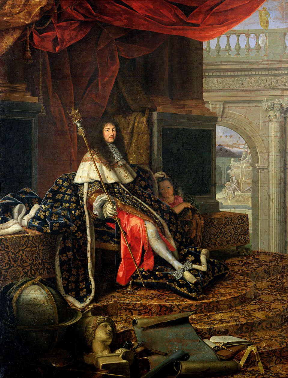 صورة لويس الرابع عشر (1638-1715) 1668 بواسطة هنري تستلين