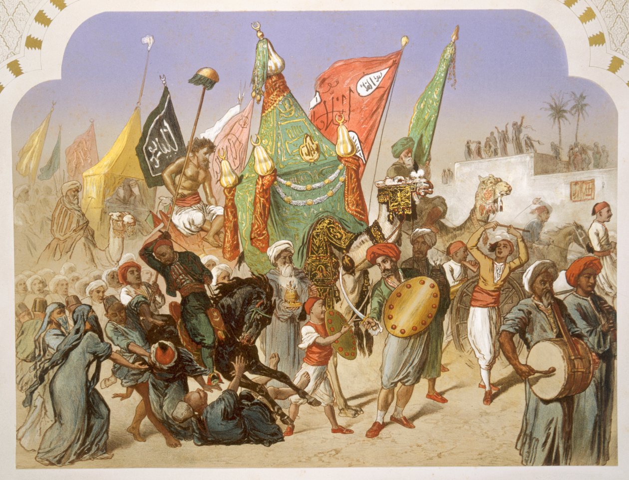 عودة المحمل إلى القاهرة 1860 بواسطة هنري دي مونتو