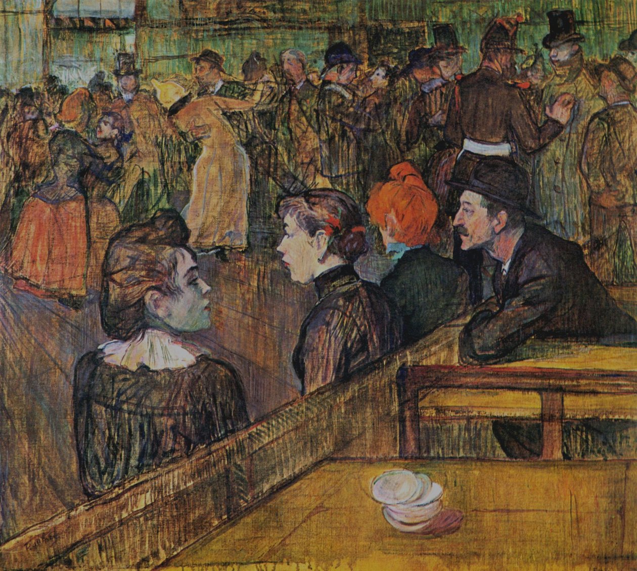 الكرة في Moulin de la Galette بواسطة هنري دي تولوز لوتريك