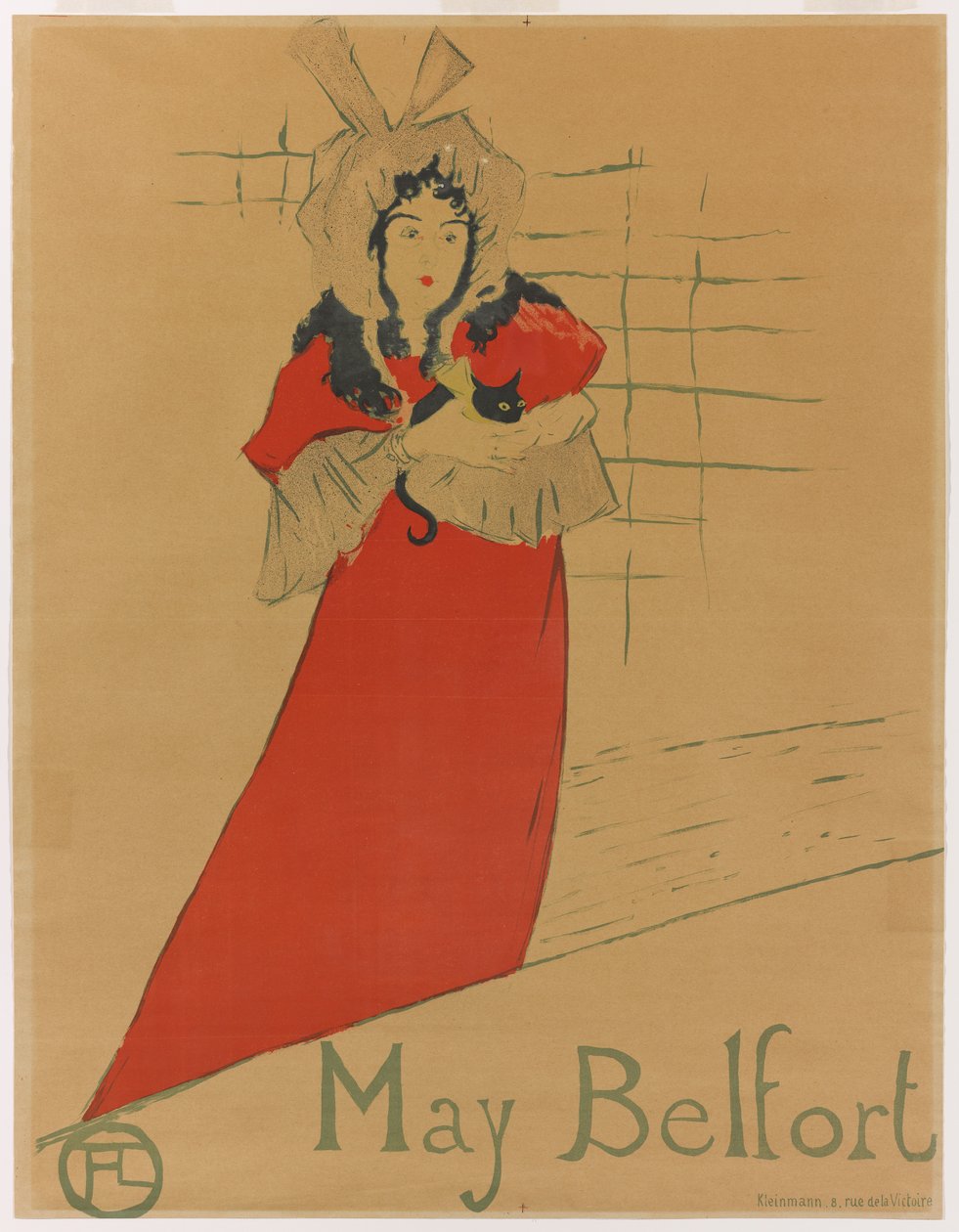 May Belfort ، 1895 (فرشاة ، ترشيش وقلام حجرية للتلوين ، مطبوعة بخمس ألوان على الورق) بواسطة هنري دي تولوز لوتريك