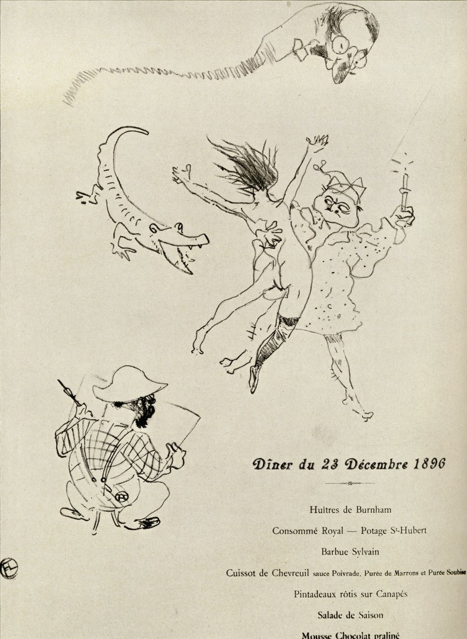 القائمة من لو Crocodile ، 1896 ، من "تولوز لوتريك" بقلم جيرستل ماك ، نُشر عام 1938 بواسطة هنري دي تولوز لوتريك