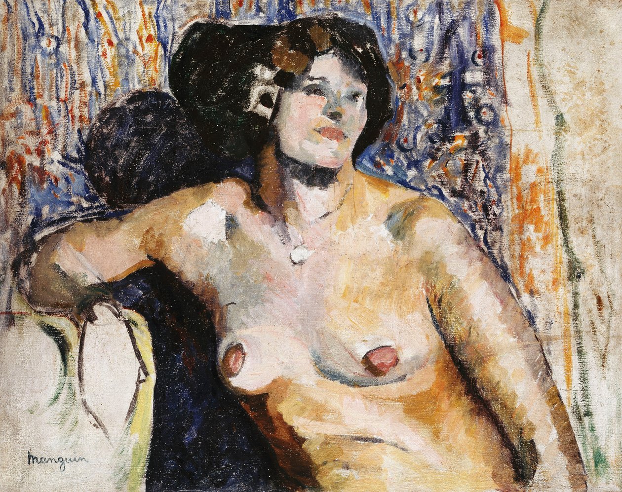 يجلس عارية نو أسيس بواسطة هنري تشارلز مانجوين