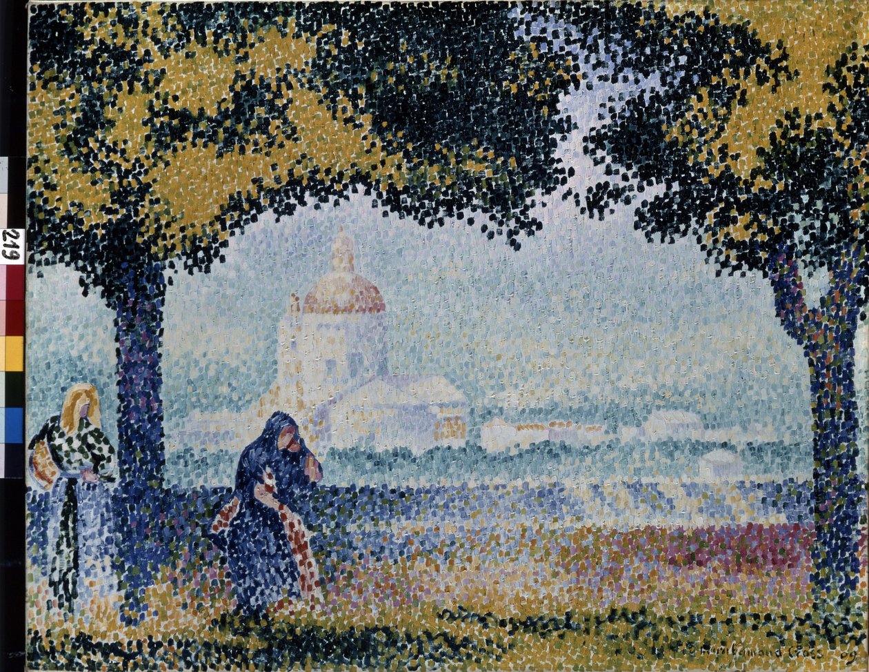 كنيسة القديسة مريم للملائكة بالقرب من أسيزي. لوحة هنري إدموند كروس (1856-1910) بواسطة هنري إدمون كروس