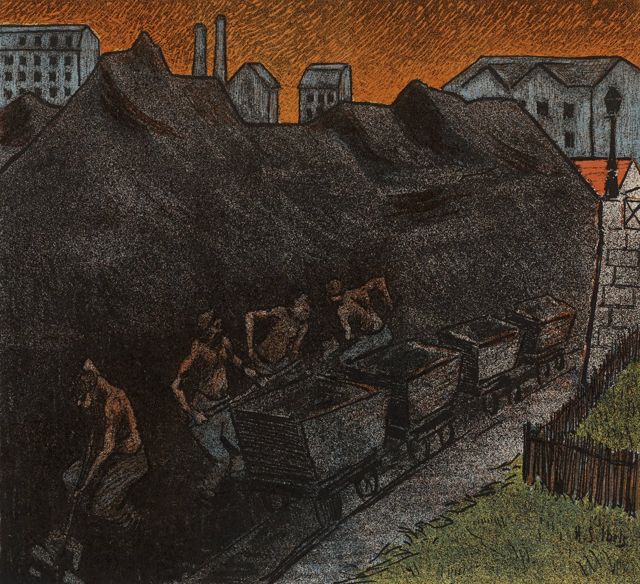 Le Theatre Libre: Les Tisserands ، 1892 بواسطة هنري غابرييل ابلز
