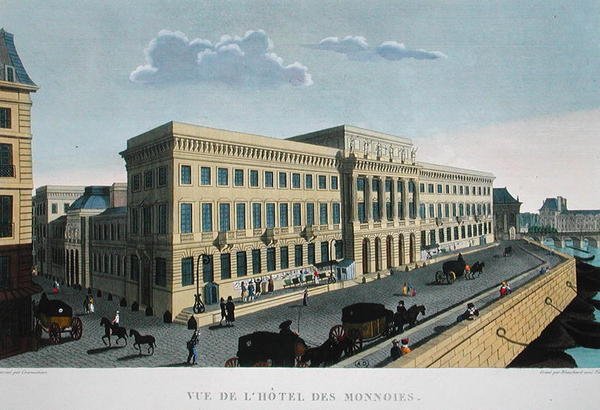 فندق Hotel des Monnaies ، حوالي 1815-2020 (نقش ملون) بواسطة هنري (بعد) Courvoisier Voisin