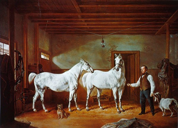 مستقر من عائلة Stuyvesant ، حوالي 1854 (لون ليثو) بواسطة هنري (بعد) ديلاتر