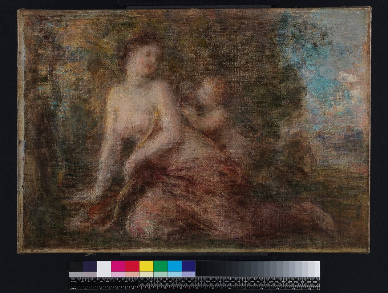 فينوس وكوبيد قبل عام 1904 (زيت على قماش) بواسطة Henri (Attr. to) Fantin Latour
