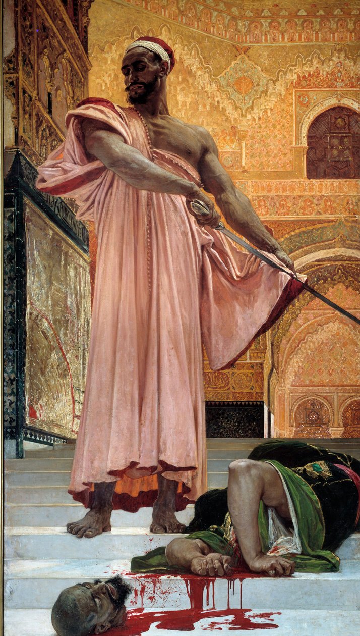 Execution without trial under the Moorish kings The executioner slices the head of the culprit. Painting by Henri Regnault (1843-1871) 1870 Sun. 3,02x1,46 m Paris, musee d