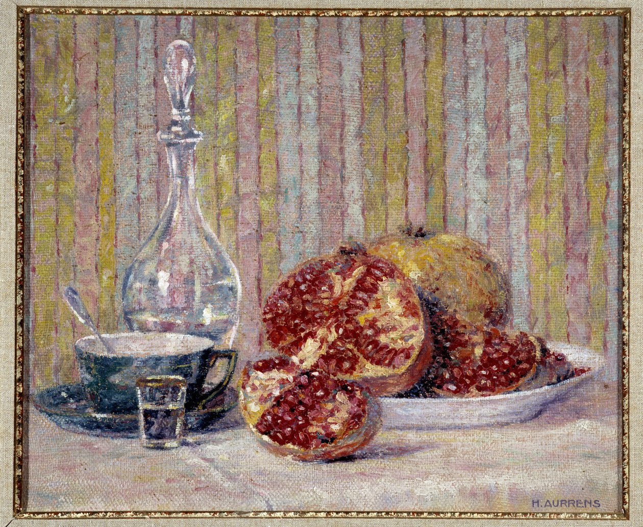 الحياة الساكنة بالقنابل اليدوية لوحة هنري أورينز (1873-1934) إشارة إلزامية: مؤسسة المجموعة بخصوص دي بروفانس ، مرسيليا بواسطة هنري أورينز