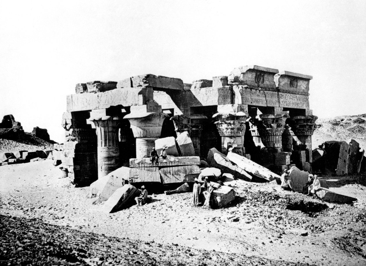معبد أمبوس ، النوبة ، مصر ، 1887 بواسطة جورج هنري بشارد