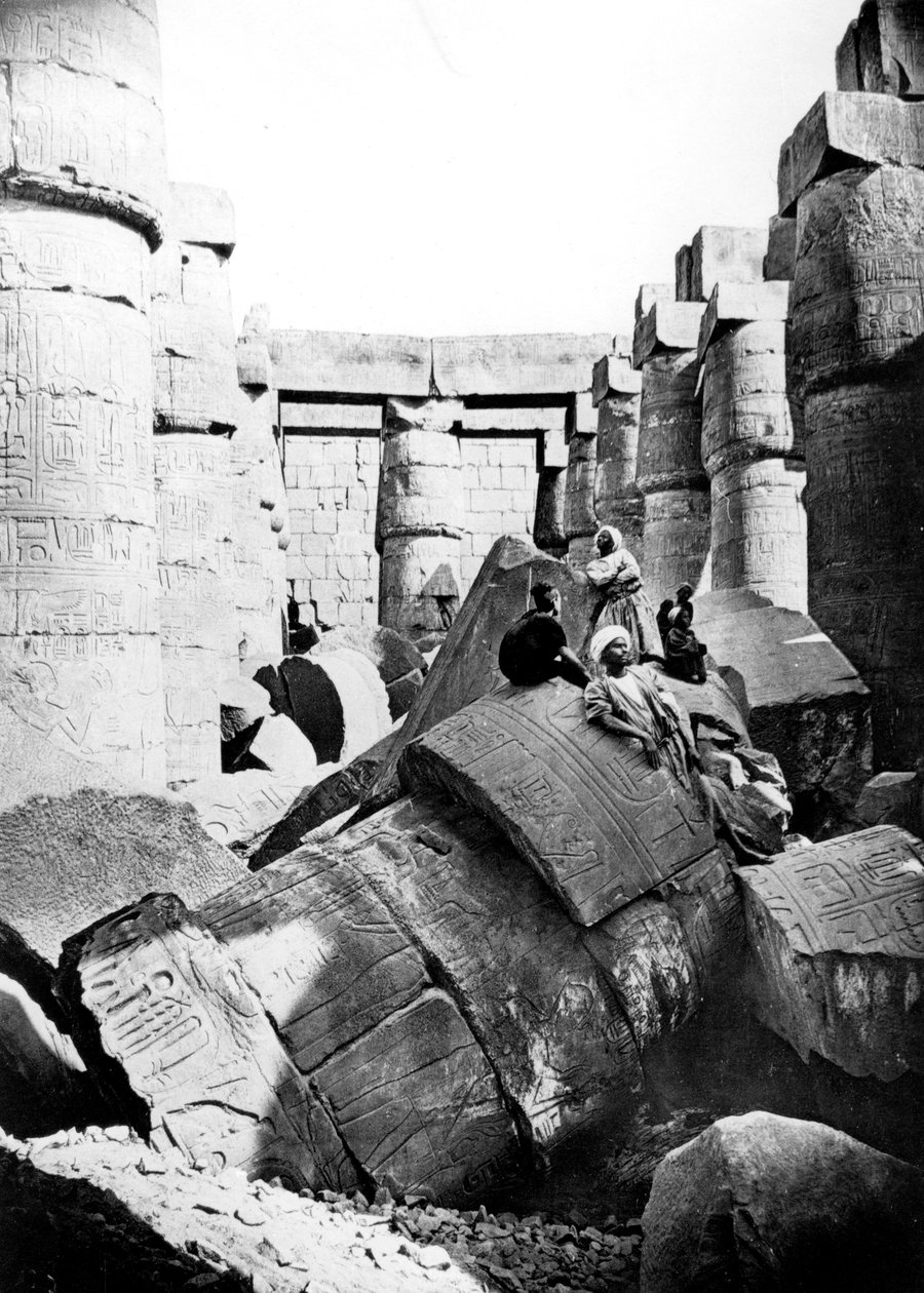 المعبد الداخلي ، الكرنك ، النوبة ، مصر ، 1887 بواسطة جورج هنري بشارد