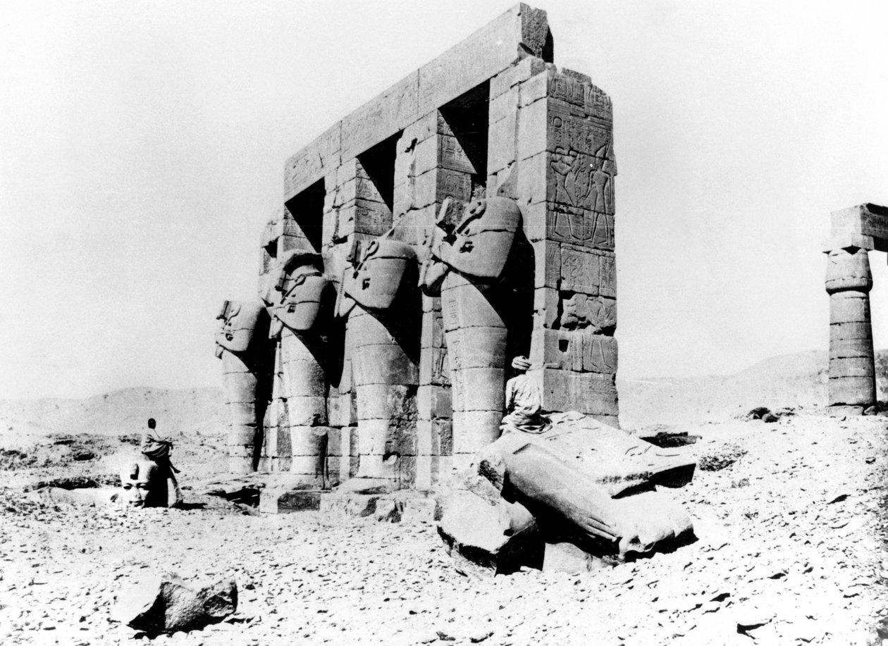 أطلال المعبد ، النوبة ، مصر ، 1887 بواسطة جورج هنري بشارد