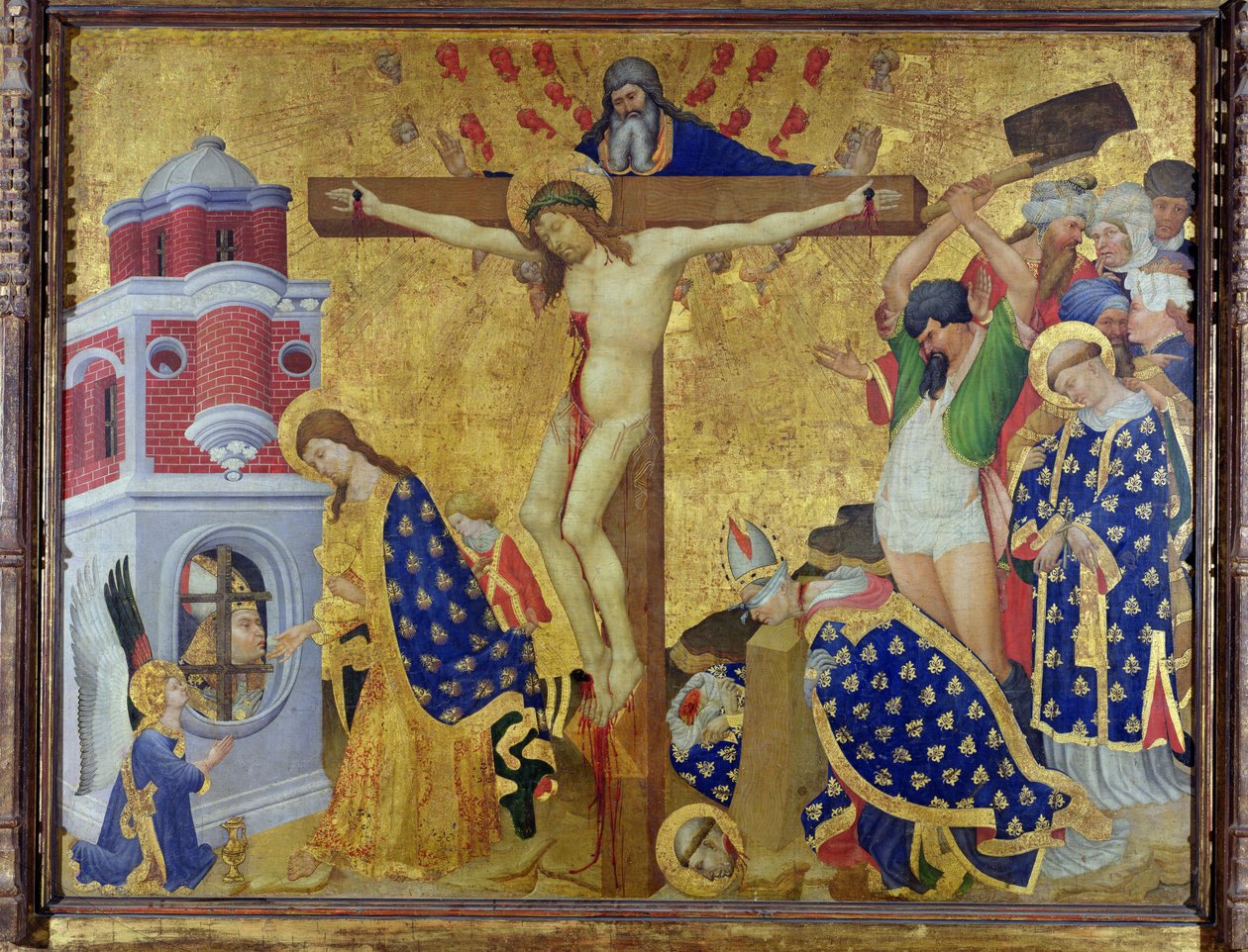 سانت دينيس Altarpiece ، اكتمل عام 1416 لكنيسة تشارتريوز تشامبنول (زيت على قماش على لوحة) بواسطة هنري بيلتشوز