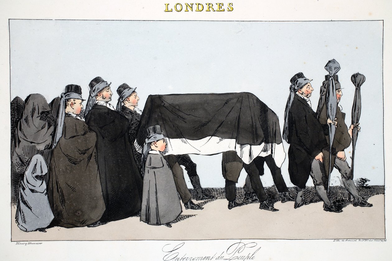 اعتقال الناس ، رسم توضيحي من "لندن" بقلم هنري مونير ، حانة. باريس ، c.1828 (ليثو ملون) بواسطة هنري بونافنتشر منير