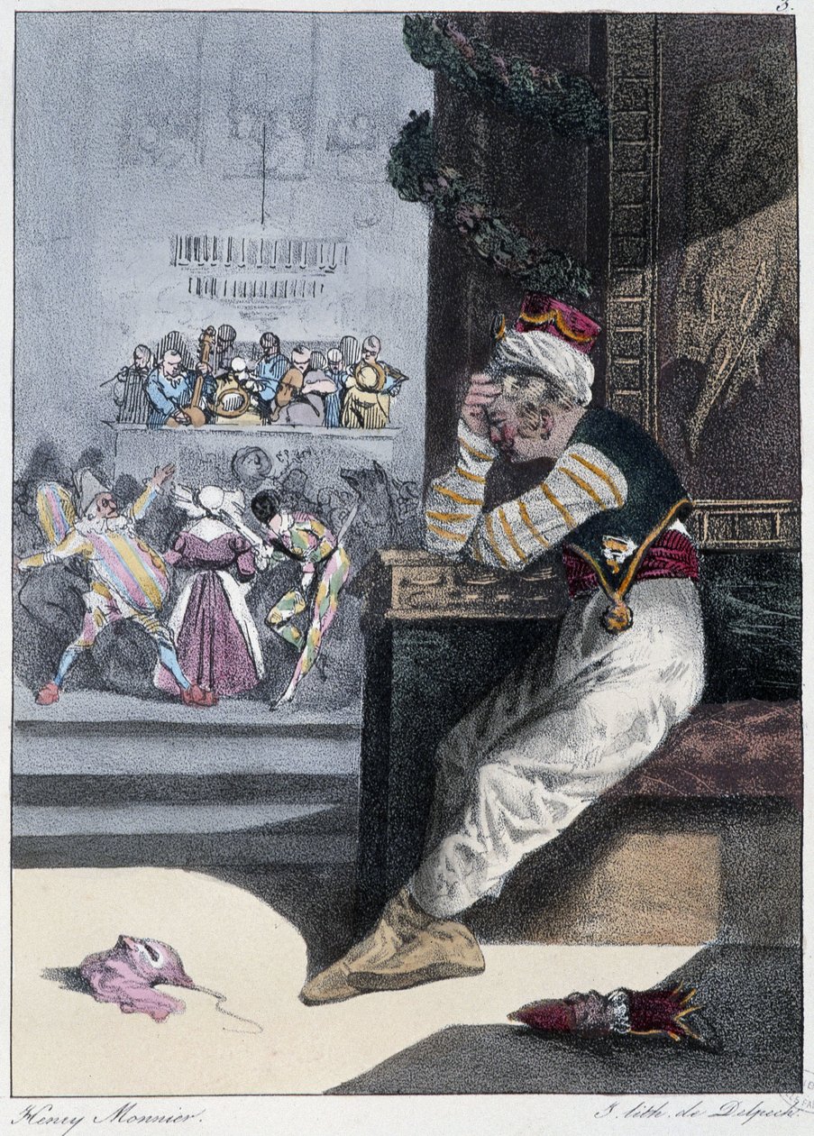 لو كرنفال: "" كل شخص يسعده حيث يجد "" - في "" Les pastemps "بقلم Henri Monnier ، محرر. ديلبيك ، باريس بواسطة هنري بونافنتشر منير