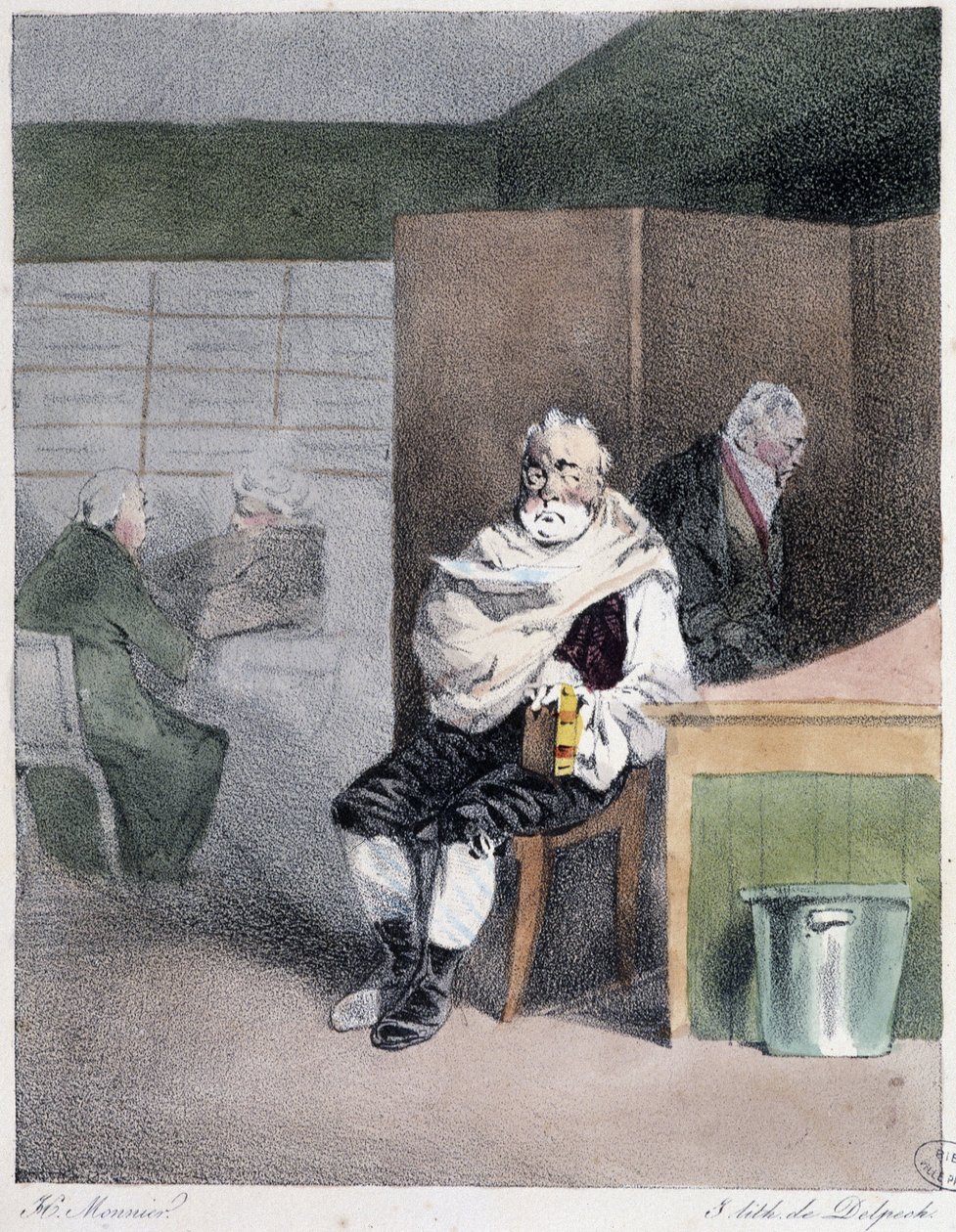 Sous chef - in “” Administrative mores”” by Henri Monnier بواسطة هنري بونافنتشر منير