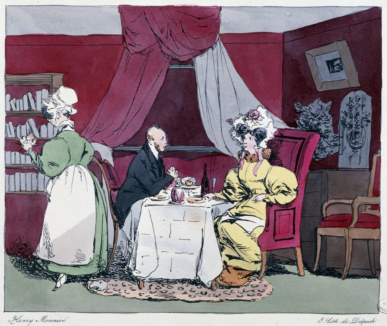 طبيب في القرن التاسع عشر - في "" Jadis et today "بقلم Henri Monnier ، محرر. ديلبيك ، باريس بواسطة هنري بونافنتشر منير