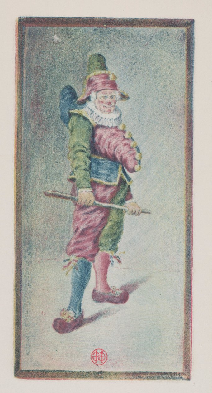Punchinello ، ثلاثة أرباع إلى اليمين ، ج. 1887. بواسطة هنري تشارلز جيرار