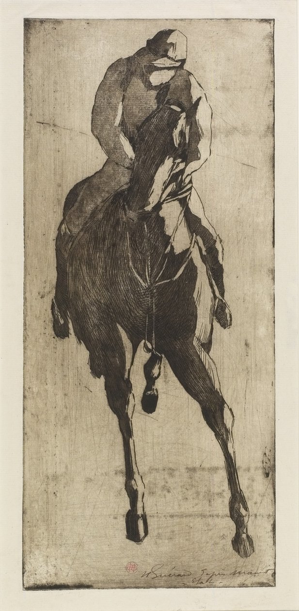 The Racehorse ، c.1888 (النقش و aquatint) بواسطة هنري تشارلز جيرار