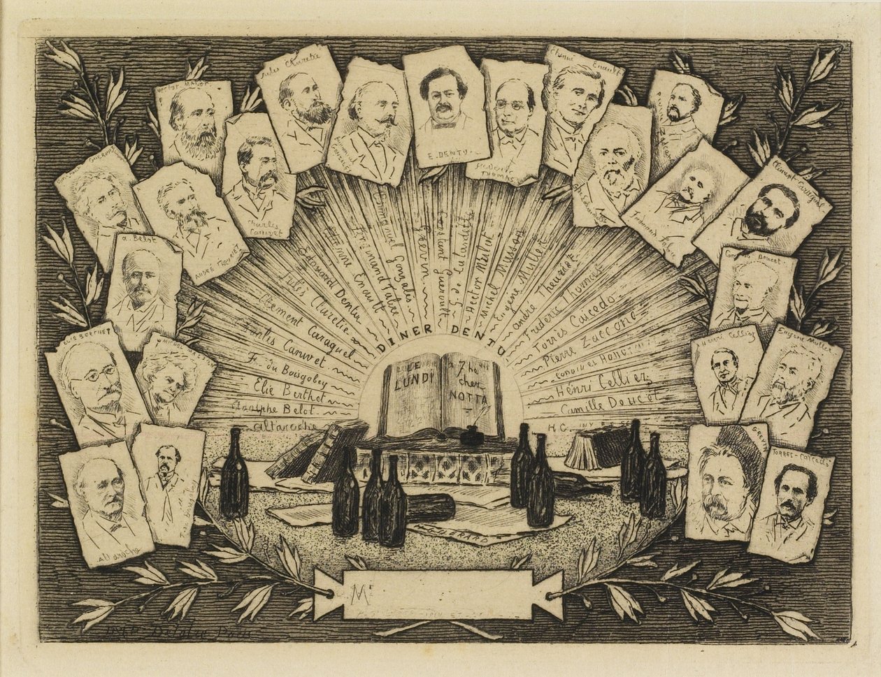 اثنان وعشرون صورة ، 1881 (النقش ، نقطة الجفاف) بواسطة هنري تشارلز جيرار