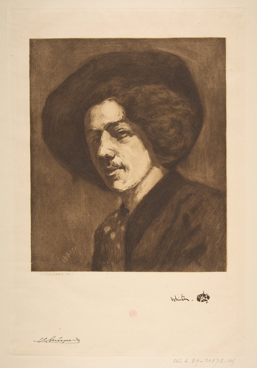 صورة Whistlers لنفسه ، 1888. بواسطة هنري تشارلز جيرار