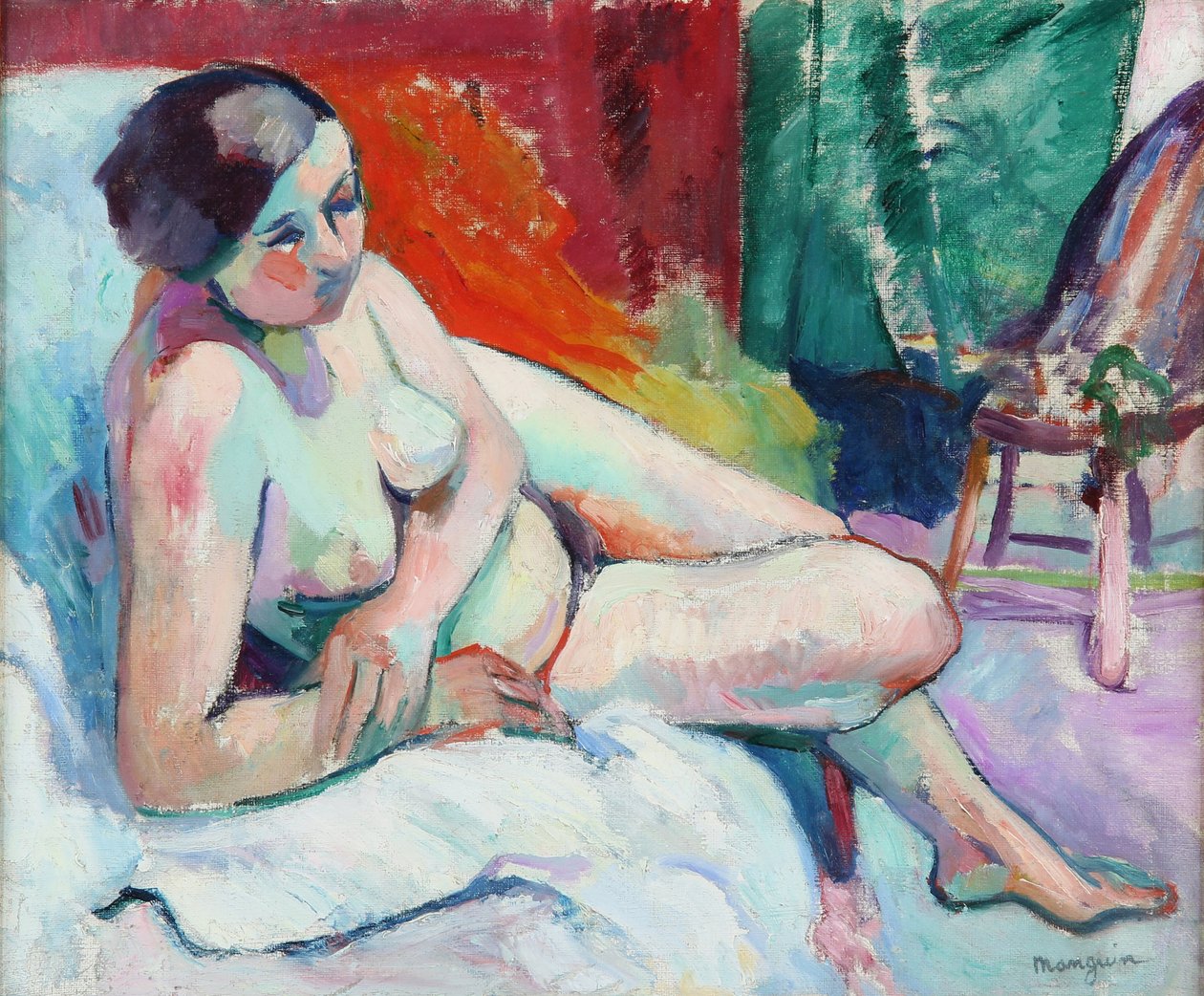 La Gitane à latelier ، 1906. بواسطة هنري تشارلز مانجوين