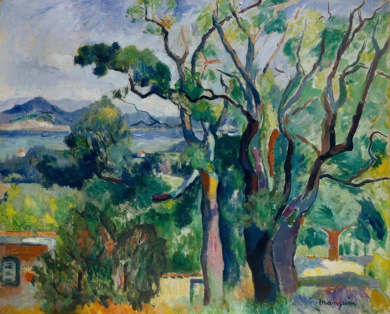 La baie de Saint-Tropez بواسطة هنري تشارلز مانجوين