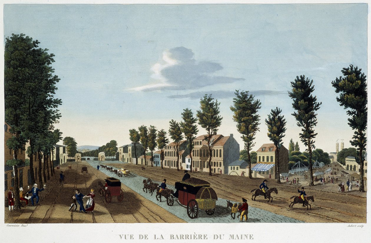 منظر لبارير دو مين - في "" منظر لباريس ، حوالي عام 1810: ليه باريير دو باريس "" لكورفوازييه بواسطة Henri Courvoisier-Voisin