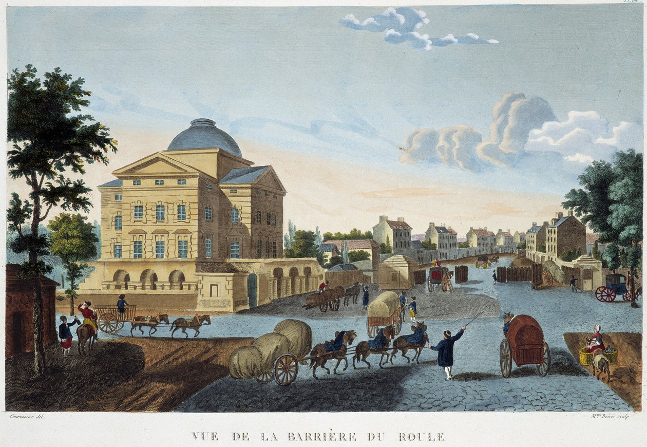 حاجز رولي ، كاليفورنيا. 1820 - في "" مناظر لباريس "لكورفوازييه بواسطة Henri Courvoisier-Voisin