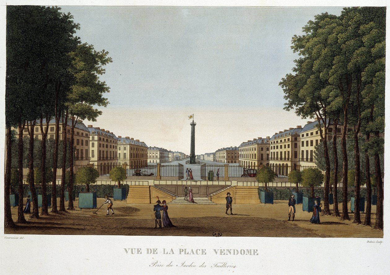 Place Vendôme ، إطلالة على حديقة - باريس من قبل Courvoisier بواسطة Henri Courvoisier-Voisin